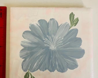 Onderzetter blauwe bloemen