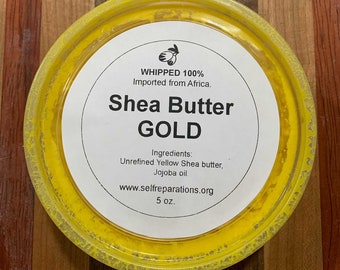 Manteca de karité amarilla "ORO" - 5 oz.