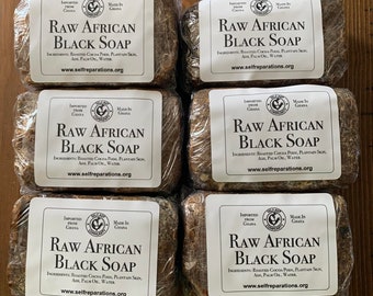 1 jabón negro africano crudo (marca Self Rep)