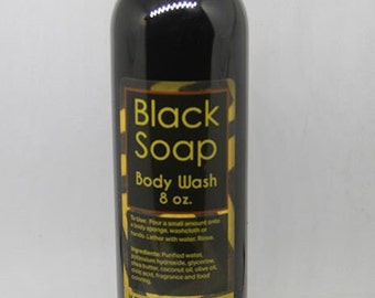 Gel de baño con jabón negro africano - 8 oz