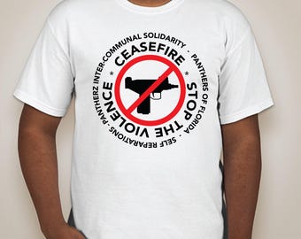 New!!! CEASEFIRE - T shirts Authentic from Chairman Paul, Chairman Sherman Roberts and Anthony Johnson
