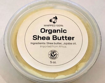 Manteca de karité orgánica blanca - 5 oz.