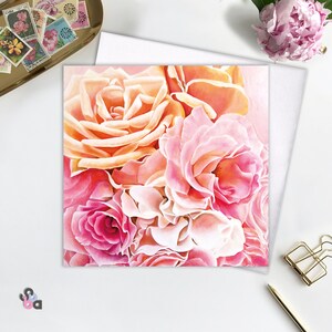 Nicola's Roses - Wenskaart. Een mooie kaart voor alle gelegenheden om je liefde te sturen.