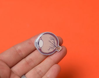Eye anatomy pin, eye brooch, Optometry Gift, Optometrist, Eye Dr Gift, Eye, Doctor, Optometry pin, Eye Pin, Eye doctor pin, Eye Power