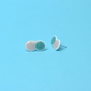 Orecchini a contatto, Orecchini per utensili optometria, Optometrista, Regalo Eye Dr, Regalo optometria, Lenti a contatto, Specialista a contatto, EyePower