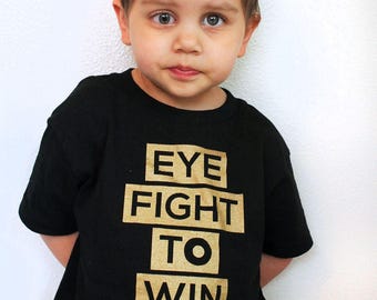 Eye fight to win retinoblastoma t-shirt: Kid and Adult