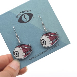 Nuovi orecchini ey, 2 opzioni, regalo optometrico, optometrista, regalo oculista, occhio, dottore, anatomia dell&#39;occhio, regalo optometrico, regalo per gli occhi, bulbo oculare, potere oculare