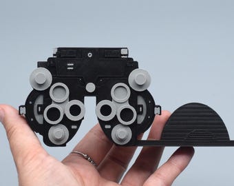 3D printed Phoropter Business Card Holder, Optometrist Office Decor