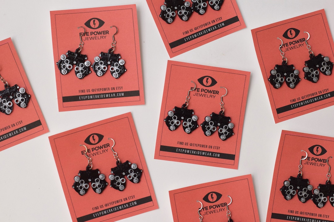 Phoropter Earrings, Optometry Jewelry, Eye Doctor Earrings, Eye Doctor