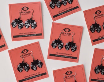Phoropter Earrings, Optometry Gift, Eye Doctor Jewelry
