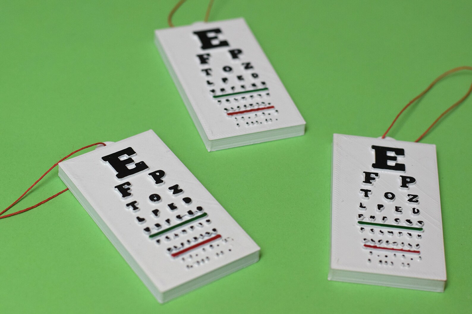 Eye Chart Christmas Ornament Optometry Christmas Ornament Etsy