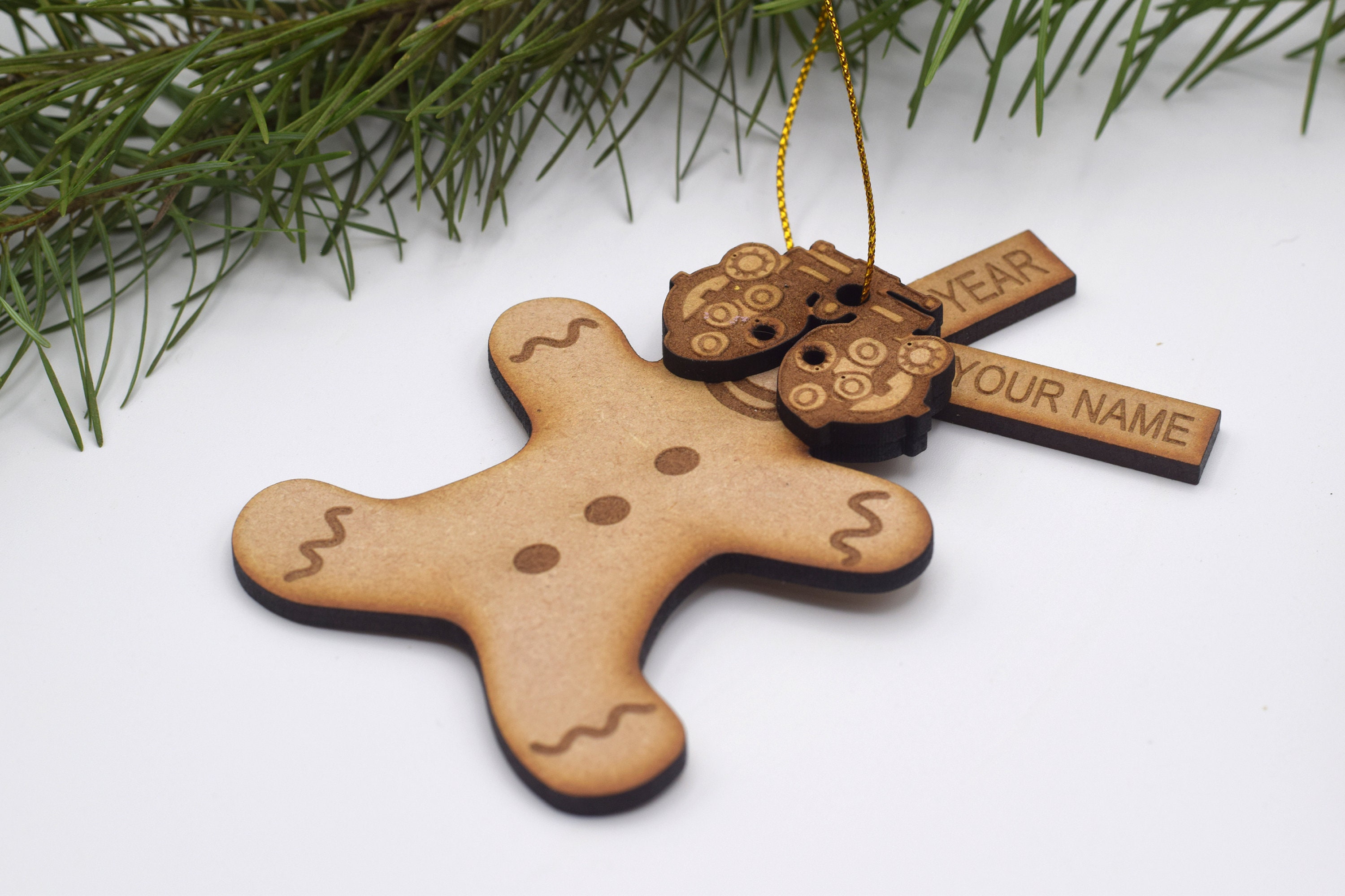 Wood Phoropter Gingerbread Man Christmas Ornament Optometry Christmas ...