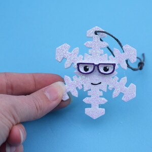 Glasses Snowflake Ornament, Eye Patch Ornament, Glasses Ornament, Hand ...