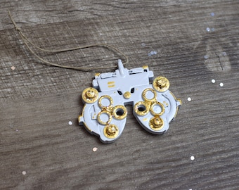 White Phoropter Christmas ornament, optometry Christmas ornament, Optometry gift, Optometrist, Phoropter ornament, Eye Doctor, Eye Power