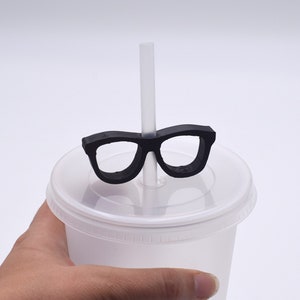 Topper per occhiali con cannuccia, regalo per optometria, optometrista, oculista, topper per dottore con cannuccia, tazza per optometria, regalo per oculista, ottico, Eye Power