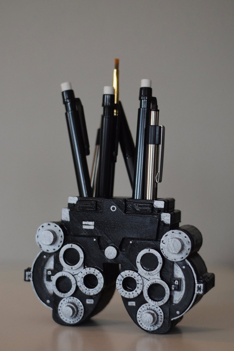 Phoropter Pen Holder, Optometry gift, Optometrist, Eye doctor, Hand made pen holder, Optometry decor, Eye Power image 2