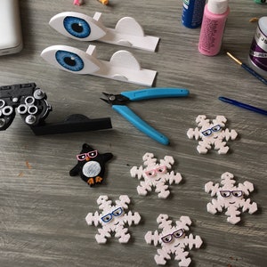 Glasses Snowflake Ornament, Eye Patch Ornament, Glasses Ornament, Hand ...