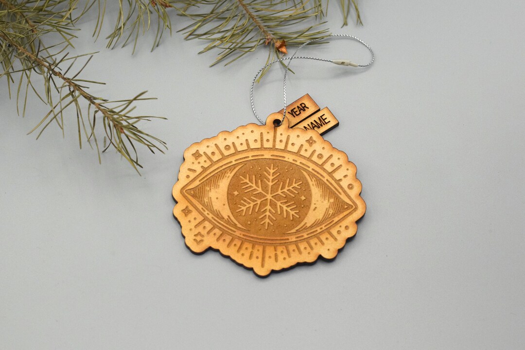 Snowflake Eye Ornament With Custom Name: Optometry Optometrist Eye ...