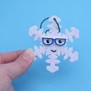 Glasses Snowflake Ornament, Eye Patch Ornament, Glasses Ornament, Hand ...