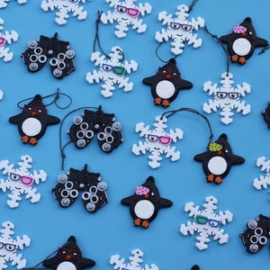 Glasses Snowflake Ornament, Eye Patch Ornament, Glasses Ornament, Hand ...