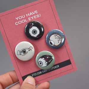 Eye anatomy button pin set, brooch, Optometry Gift, Optometrist, Eye Dr Gift, Eye, Doctor, Glasses pin, Eye gift, eye pin, eye button