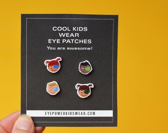 Eye patch kid earrings, Kids Eye patch, Optometry Gift, Optometrist, Patching gift, Eye, Doctor, amblyopia, Pediatric ophthalmologist