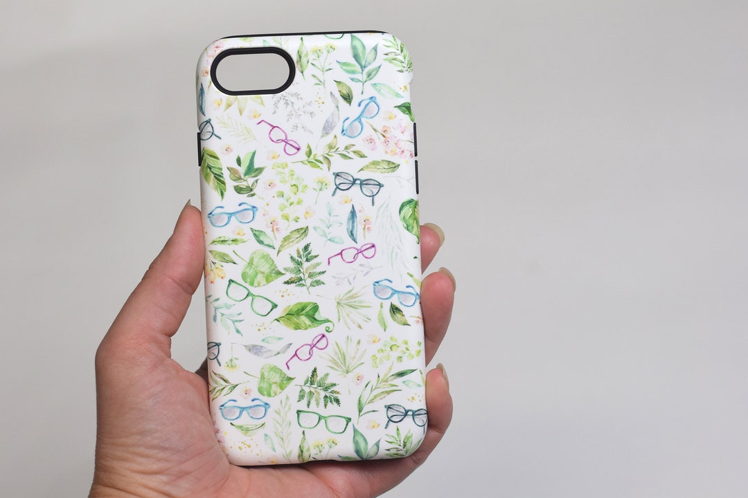 Plant and Glasses Optometry Phone Case, Glasses Phone Case, Eye Glasses