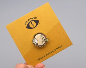 Eye Anatomy Pin - Optometry Doctor Gift, Handmade Lapel Pin