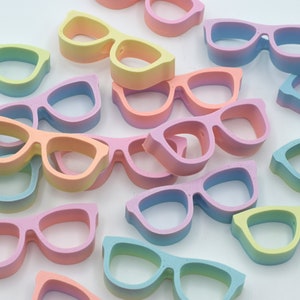 Pastell Regenbogen Brille Stroh Topper - Optometrie Geschenk