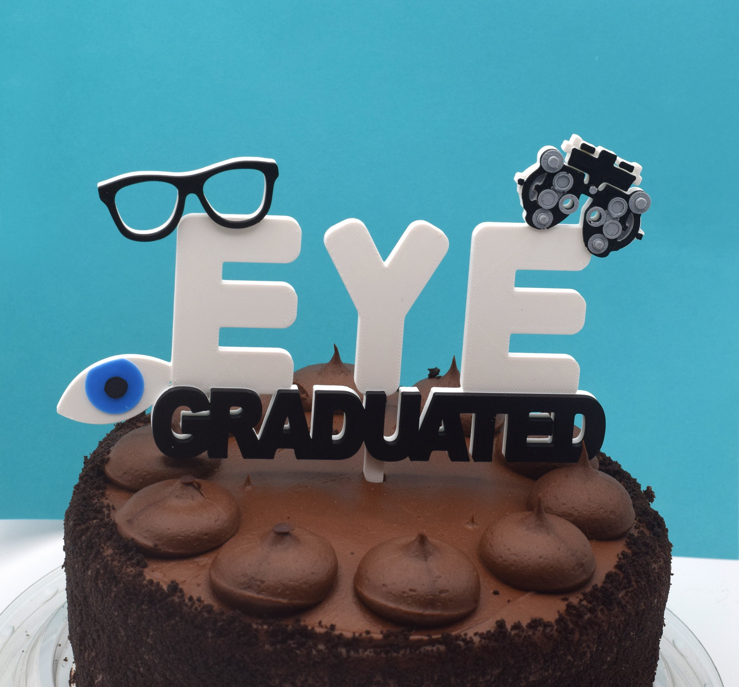 Optometry Graduation Cake Topper Optometry Gift Optometrist Eye Doctor ...