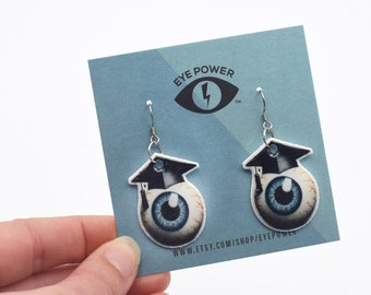 Graduation eye earrings eye jewelry Optometry Graduation Gift Optometrist Eye Doctor Gift graduation gift eye anatomy eye doctor eye power