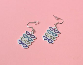 Glasses earrings, Optometry Gift, Optometrist, eye doctor,  Glasses, eye glasses, glasses jewelry, hand made