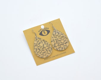 Glasses Print Glasses Drop Earrings: Optometry Gift