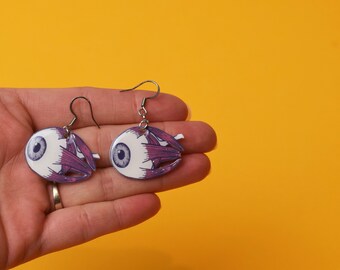 Eye earrings, 2 options, Optometry Gift, Optometrist, Eye Dr Gift, Eye, Doctor, eye anatomy, Optometry gift, Eye gift, eyeball, eye power