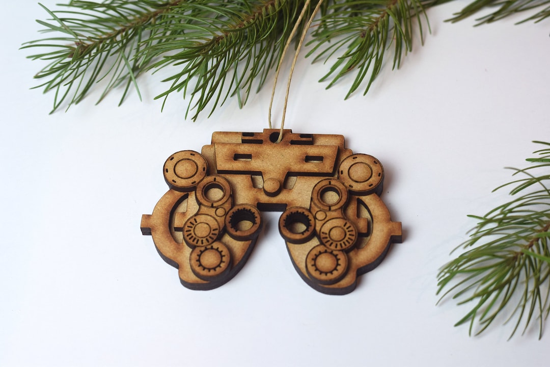 Wood Phoropter Christmas Ornament, Optometry Ornament, Optometrist, Eye