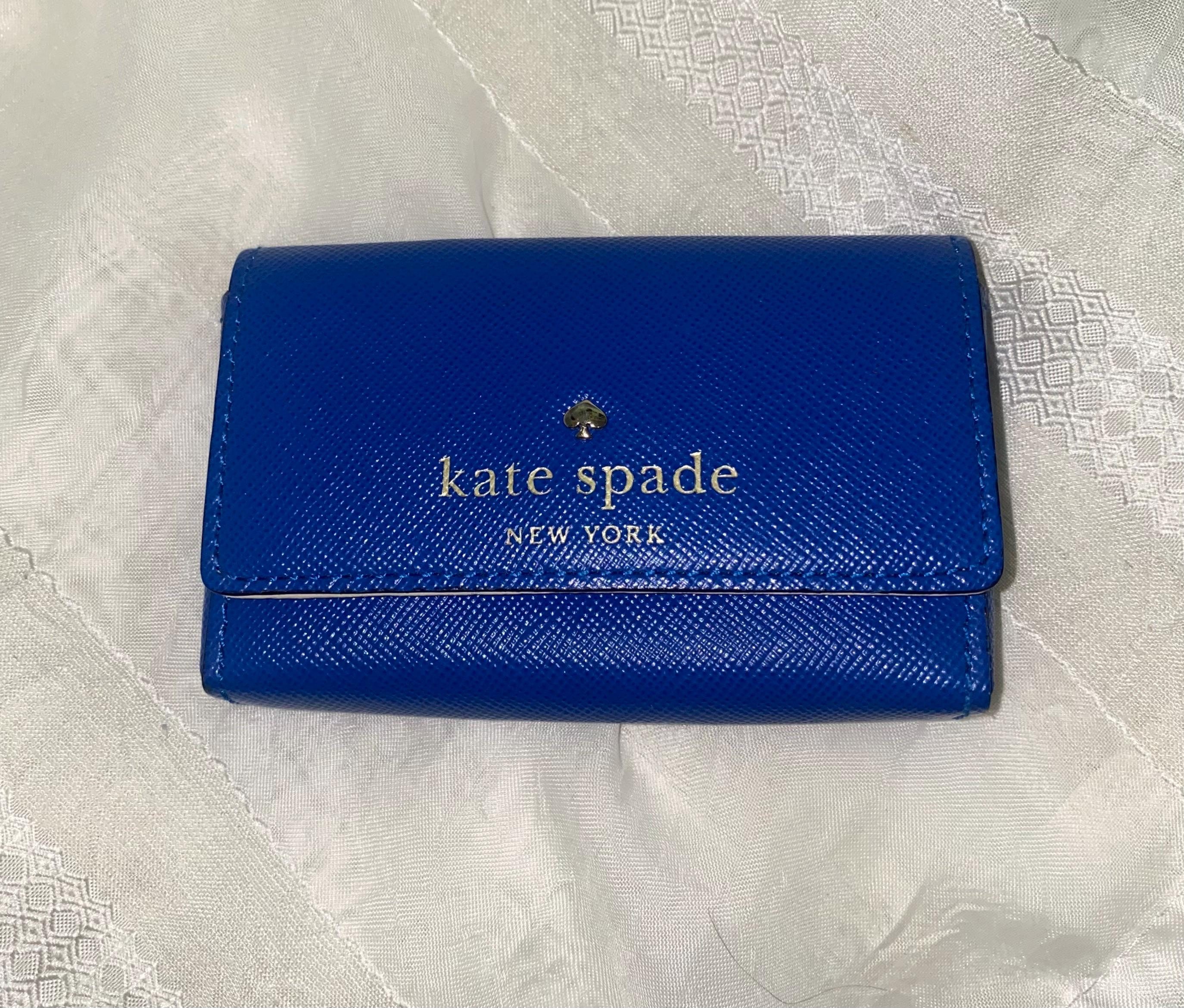 Navy blue kate spade wallet hotsell
