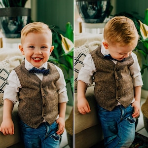 RING BEARER VEST collection, Children Vest, Sleeveless Waistcoat Gift For Kids, Boys Traditional Classic Vintage Fashion Waistcoat