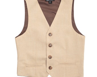 RING BEARER VEST, Children Vest, Sleeveless Waistcoat Gift For Kids, Boys Traditional Classic Vintage Fashion Waistcoat