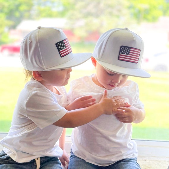 Buy American Flag Hat 4th of July Sun Trucker Infant Toddler Youth Baseball  Hat Online in India 