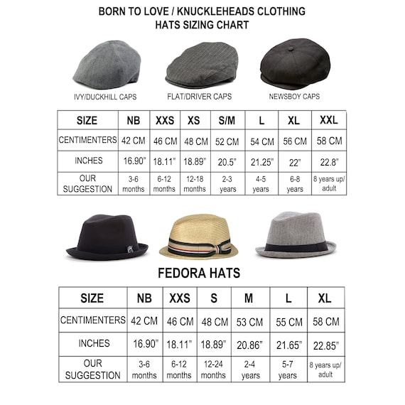 Flat cap sizes deals