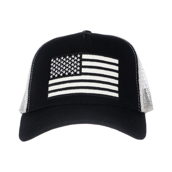 Usa Flag White Mesh Baby Boy Infant Trucker Hat Sun Mesh 