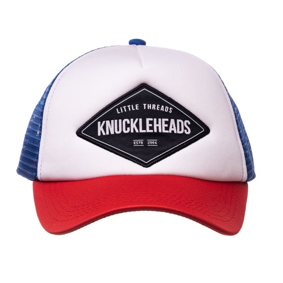 USA TRUCKER HAT, Infant Baseball Cap, Knuckleheads Black Patch