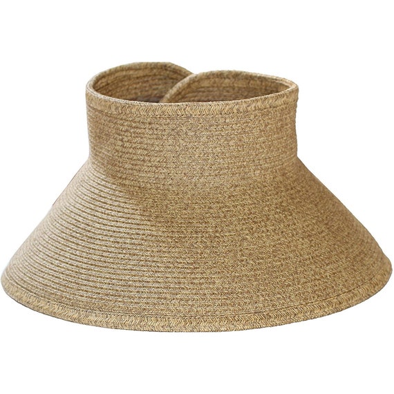 WIDE BRIM Sun HAT, Roll-up Hat, Upf 50 Wide Brim Straw Women's Hook and  Loop Closure Hat, Fashionable Camping Straw Hat Gift for Friend -   Canada