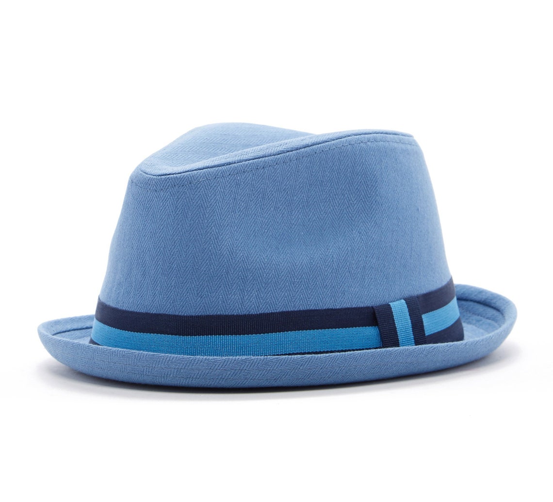 Blue Fedora Etsy