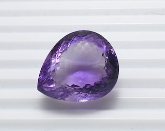 Amethyst Pear Cut Gemstones Lot, Faceted Pear Amethyst Lot For Jewelry Making