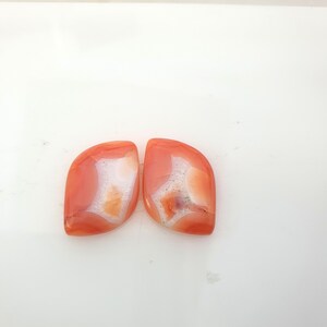 Agate Gemstone Pair, Fancy Shape Loose Gemstone Pair For Jewelry Making Supply, Matched Earring Designer Pair, Gift For Her
