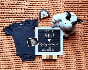Its A Boy digital announcement for Social Media, Instant Download, Baby boy, Digital Pregnancy Announcement, You Edit 1296