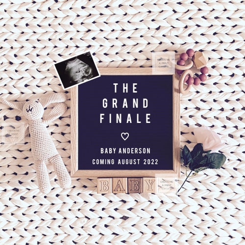 Last Baby Pregnancy Announcement Digital Editable the Grand Etsy