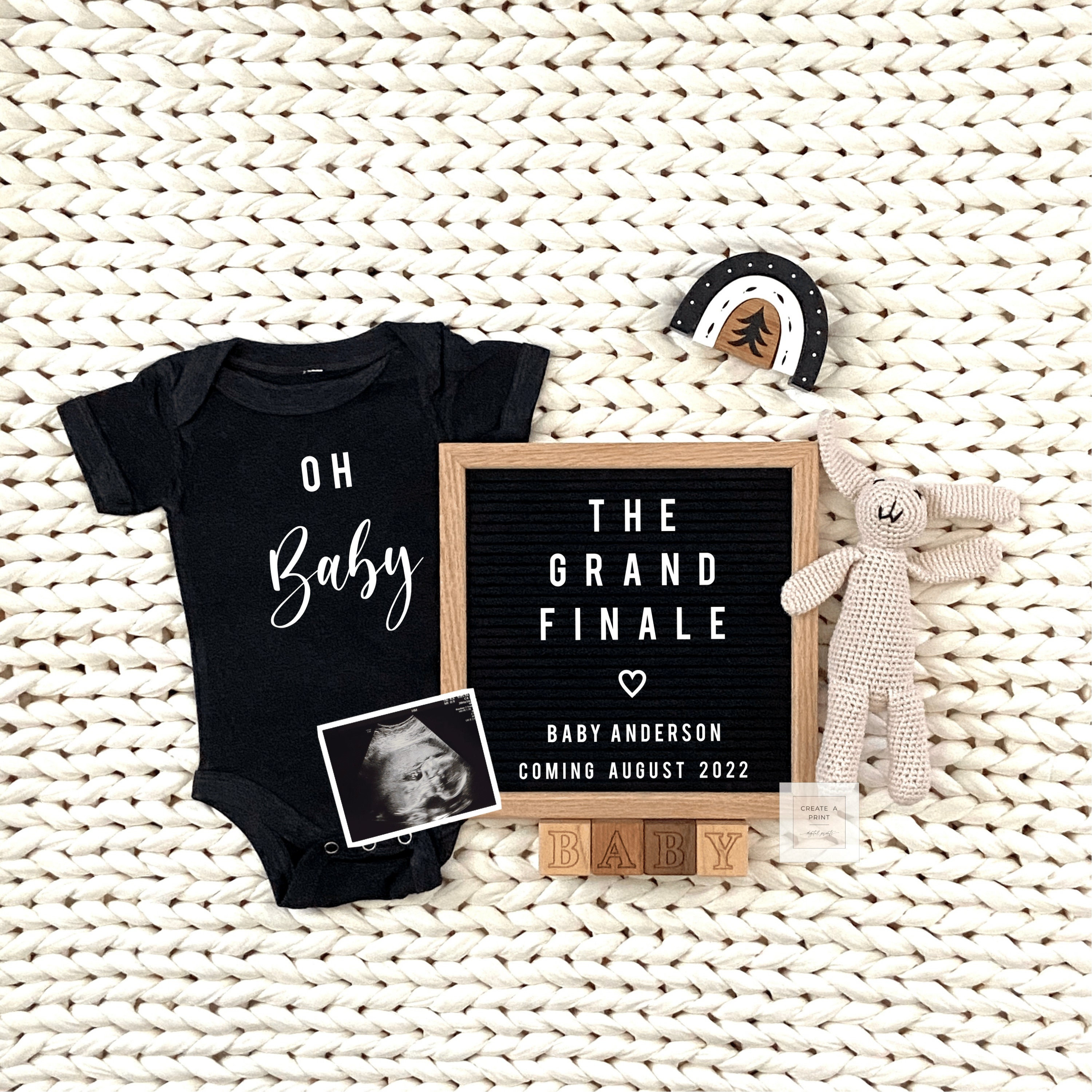 Digital Pregnancy Announcement Template the Grand Finale Etsy Digital Pregnancy Announcement Template the Grand Finale Etsy