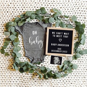 Editable Pregnancy Announcement, Social Media Fall Digital Pregnancy Announcement,Digital Holiday Baby Reveal,You Edit
